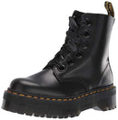 Dr. Martens Women's Molly Combat Boot Black Buttero Size 5 - Like New