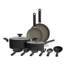 BELLA 12 PIECE COOKWARE SET EVERGOOD CERAMIC NONSTICK COATING - - Scratch & Dent