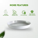 Matri Round Plastic Planting Saucer (White, 14 Inch) - Brand New