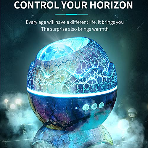 Starry Projector for Kids Room Dinosaur Egg Projector with White Noise - Like New