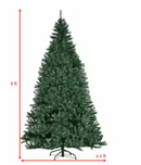 COSTWAY 8 FT. PRE-LIT LED PREMIUM HINGED ARTIFICIAL CHRISTMAS TREE WITH 750 LED - Like New