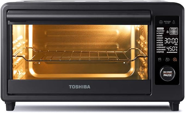 Toshiba Air Fryer Toaster Oven 6-in-1 Digital TL2-AC25CZA-GR - Charcoal Grey Like New