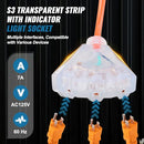 VEVOR RETRACTABLE EXTENSION CORD REEL, 30 FT, HEAVY DUTY, NAE-B10 - BLACK/ORANGE - Like New