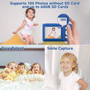 GTONSTER DIGITAL CAMERA, 44MP COMPACT CAMERA, FHD 1080P POINT AND SHOOT - BLUE - Like New