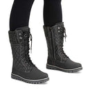 POLAR Womens Faux Fur Warm Thermal Outdoor Walking Snow Calf Boots YC0613 - Grey - Like New