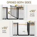 ALVOD BABY GATE, 29.93''-51.5'' WIDE 30" HIGH DOG GATES FOR DOORWAYS AUTO CLOSE - Like New
