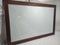 EXCELLO GLOBAL PRODUCTS WOODEN MAGNETIC DRY ERASE WHITEBOARD - TORCHED RUSTIC - Like New