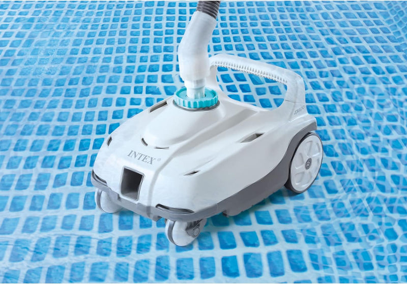 Intex ZX100 Automatic Pressure Side Swimming Pool Cleaner w/ Hose 28006E - White - Like New