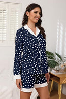 Button Down Pajamas Sets Women Two-Piece Satin Silk Pjs Sets Loungewear - Brand New