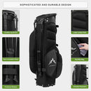 UNIHIMAL LIGHTWEIGHT GOLF STAND BAG, 5 WAY FULL-LENGTH DIVIDERS - BLACK - Like New