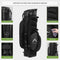 UNIHIMAL LIGHTWEIGHT GOLF STAND BAG, 5 WAY FULL-LENGTH DIVIDERS - BLACK - Like New
