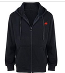 PACIFIC POLO CLUB (2-PACK) MEN'S FLEECE FULL-ZIP HOODIES - M- BLACK/GRAY - Brand New