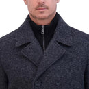444NH304 KENNETH COLE MEN'S OUTERWEAR COAT CHARCOAL MEDIUM - Brand New
