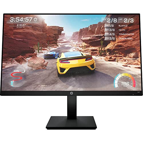 HP 27" QHD GAMING TILT/HEIGHT ADJ AMD FREESYNC PREMIUM X27Q - BLACK - Like New