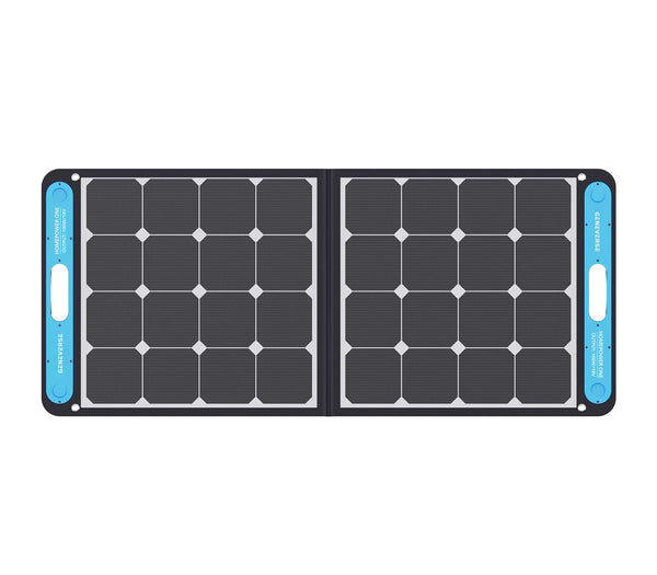 GENEVERSE 100W PORTABLE SOLAR PANEL GENERATOR FOR USB DEVICES 9LBS - BLACK - Like New