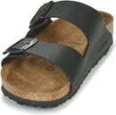 BIRKENSTOCK UNISEX ARIZONA BIRKO-FLOR SANDALS NARROW - MEN 7N WOMEN 9N - BLACK - Like New