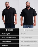 TCT4002-3PK MEN'S POLO SHIRTS SHORT SLEEVE - SIZE: MEN L - CARBON/HEATHER/WHITE - Like New