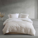 CALVIN KLEIN - KING DUVET COVER, PERCLOE SOFT COTTON - IKAT PINSTRIPE - Brand New