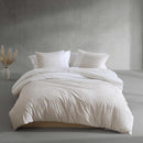 CALVIN KLEIN - KING DUVET COVER SOFT COTTON PERCALE IKAT PINSTRIPE - MNDR MNT - Like New