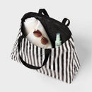 OPEN STORY WATER RESISTANT REVERSIBLE TOTE BAG - OPEN STORY - BLACK/WHITE - Brand New