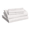 AMAZON BASICS 4 PIECE DELUXE MICROFIBER BED SHEETS QUEEN SIZE, SOLID - CREAM - Brand New