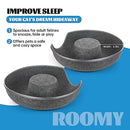 YUNLAN Cat Tunnel Bed Donut Cat Bed - Dark Gray 20inch - Brand New