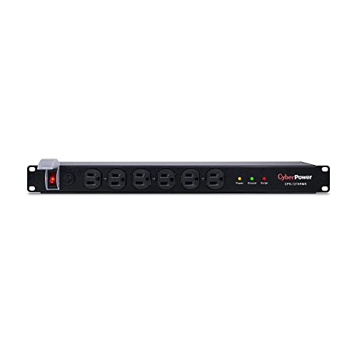 CyberPower CPS1215RMS Surge Protector, 120V/15A, 12 Outlets, 15 ft Power Cord - Like New
