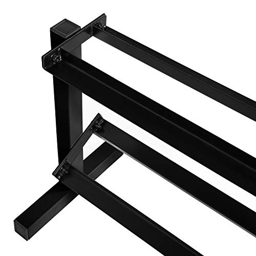 CAP BARBELL TWO TIER DUMBBELL RACK - BLACK - Brand New