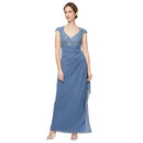 Alex Evenings Long Stretch Sequin Bodice Mother of The Bride Dress 10 US - Brand New