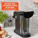 IMUSA 1 OR 2 CUP ELECTRIC SLIMBREW ESPRESSO CAPPUCCINO COFFEE MAKER - BLACK - Brand New