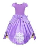 JERRIS APPAREL GIRLS PRINCESS COSTUME FLOOR LENGTH PARTY DRESS SIZE 6 - PURPLE - Like New