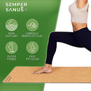B09237NFTQ Natural Rubber Yoga Mat Men Women, Tall People Organic Yoga Mats - Brand New