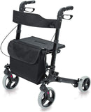 HealthSmart Walker Rollator With Seat And Backrest - Scratch & Dent