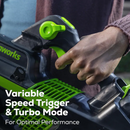 GREENWORKS - 80-VOLT 750 CFM CORDLESS HANDHELD BLOWER - GREEN - Like New