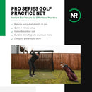 Net Return Pro Series Golf Training Net, 8'x7'6", Portable, Durable Aluminum - Like New