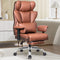 BESTFAIR BIG AND TALL OFFICE CHAIR - HIGH BACK & FOOTREST - BROWN - Like New
