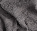 SIMPLY LOFTY 100% COTTON BATH TOWELS SET 24"X46" (6 PACK) - CHARCOAL GREY - Like New