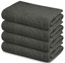 SIMPLY LOFTY 100% COTTON BATH TOWELS 27X52 (4 PACK) GREY BATH TOWEL SET GREY - Like New