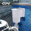 CIPU Thru-Wall Pool Skimmer Full Kit Above Ground Swimming Pools - White - Brand New