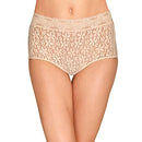 870405 WACOAL WOMEN'S HALO LACE BRIEF PANTY - MEDIUM - NATURAL NUDE - Brand New