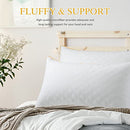 LUTE King Size Pillows Set of 2, Down Alternative Pillows (B08CXLTXFX) - White - Brand New