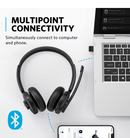 Anker PowerConf H500 Bluetooth Dual-Ear Headset with Microphone A3511011 - Black - Brand New