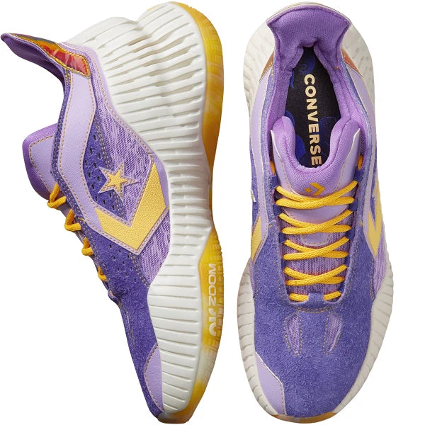 CONVERSE ALL STAR BB CX MID JELLY BASKETBALL SHOES - 8.5 - PURPLE/YELLOW/WHITE - Like New