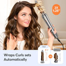 BOPCAL 5 IN 1 HOT AIR STYLER WRAP FOR WOMEN HIGHSPEED FRIZZFREE - SILVER GREY - Like New