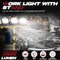 DNTGR 22000 Lumen Work Lights with Stand, 3 Adjustable Head LED Work Light - Like New