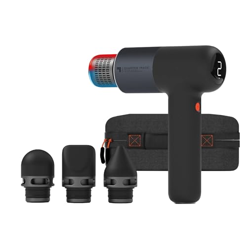 SHARPER IMAGE POWERBOOST PRO+ MASSAGE GUN FULLSIZE - BLACK - Like New
