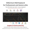 Das Keyboard X50Q Programmable RGB Mechanical Keyboard DKGKX50P0GZS0USX - Black - Like New