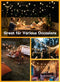Brightown Outdoor Solar String Lights 34FT LED G40 Pro Globe Patio Saving Bulbs - Like New