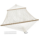 Sunnydaze Cotton Rope Hammock Outside - 450-Pound Capacity with Spreader Bars - Like New