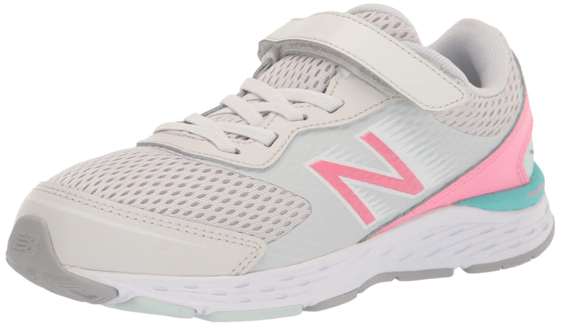 IA680BP NEW BALANCE KID'S 680 V6 HOOK AND LOOP SHOE NIMBUS CLOUD/BUBBLEGUM/SURF - Like New